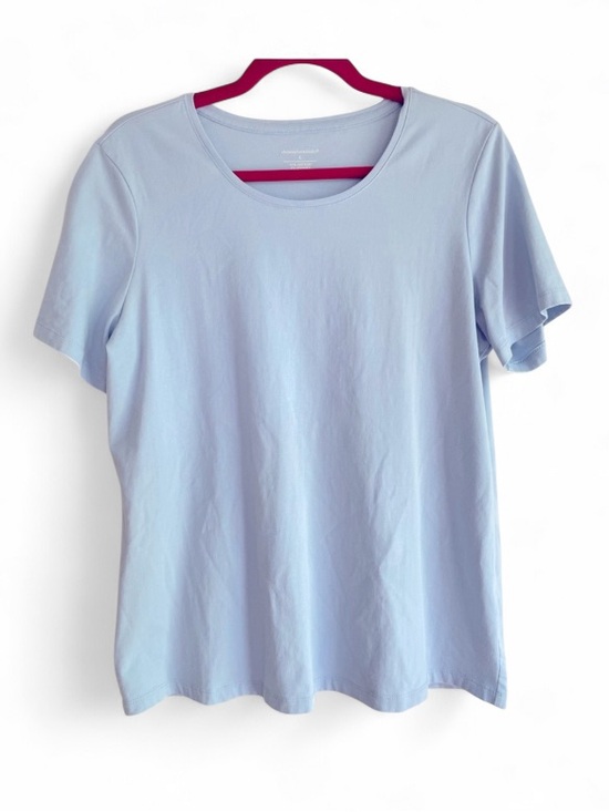 Christopher & Banks Tops - Christopher & Banks Light Blue Cotton Short Sleeve Tee Shirt Size L